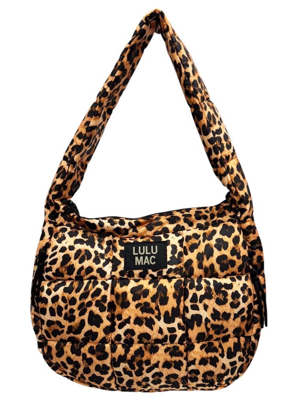 LULU MAC LEOPARD PUFFER TOTE BAG